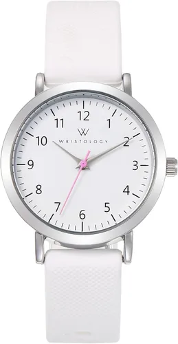 Vista 19 de Wristology 2 tamaños – Correa de reloj con números intercambiable de silicona de cambio fácil – esfera analógica de lectura fácil con segundero