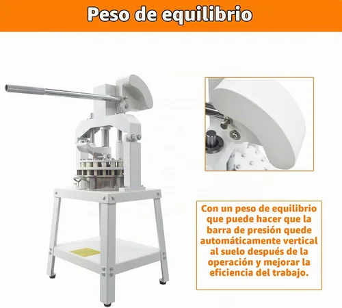 Vista 6 de INTSUPERMAI Cortador divisor manual de masa de 3.81 oz-20.3 onzas, 10 piezas, equipo comercial de panadería resistente para pan, pizza, brioche