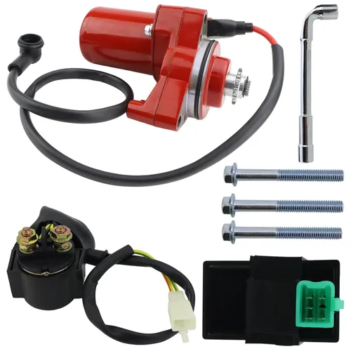 Vista 8 de Motor de arranque de 3 pernos con relé y CDI para ATV, Dirt Bikes, Go Karts, motocicletas chinas, Pit Bike, Quad, 4 ruedas, Dune Buggy, Sandrail