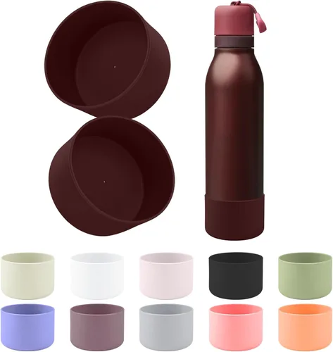 Vista 23 de 2 botas de silicona compatibles con Owala FreeSip Twist de 24 onzas Brisa helada