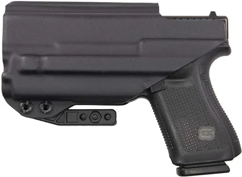 Vista 2 de FDO Industries IWB - Funda Kydex compatible con Glock 19 23 32 con Olight PLMini 2 - Discreet Carry Concepts 1.5" Clip de engranaje de metal