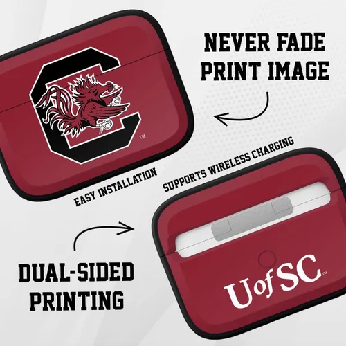 Vista 2 de AFFINITY BANDS South Carolina Gamecocks HDX - Funda compatible con Apple AirPods Pro 1 y 2 (clásico)