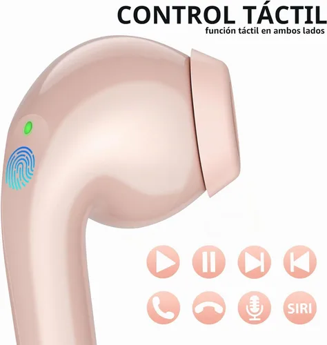 Vista 2 de ASKUBSKU Auriculares inalámbricos para Samsung S26 S25 S24 Ultra S23 Fe S22 Rosa