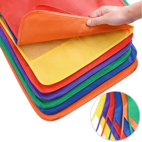 Vista 6 de KUUQA Delantal de arte para niños con dos bolsillos para pintura para niños, a granel para manualidades, hogar, cocina, aula, suministros de pintura