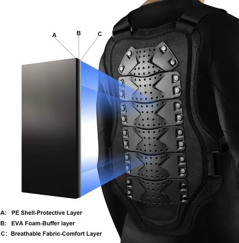 Vista 4 de Webetop Protector de pecho ATV para adultos, chalecos de motocicleta para hombres, motocross, bicicleta de montaña, todoterreno, carreras