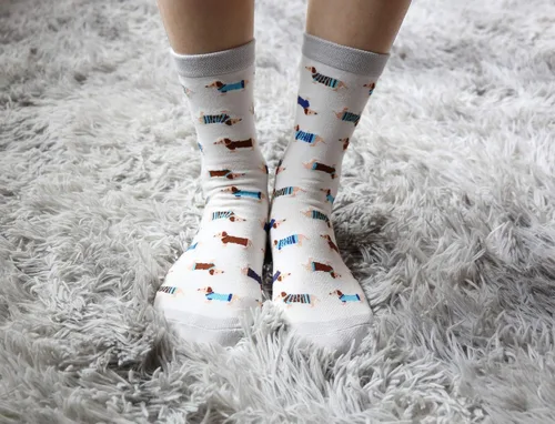 Vista 3 de Haute Dachshund - Calcetines casuales para perro