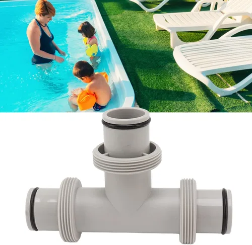 Vista 7 de Válvula de émbolo de manguera de piscina dividida, 2 en 1 en forma de T, válvula de émbolo de manguera de repuesto para sistemas de agua salada
