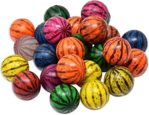 Vista 18 de Kiddie Play 25 Bouncy Balls for Kids Party Favors Bouncy Ball 27mm Superball Small Rubber Balls for Kids