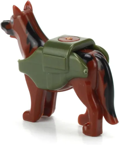 Vista 4 de Battle Brick Coleccionable perro de servicio de policía K9 personalizable Compatible con LEGO Bricks Gran regalo para mayores de 10 años
