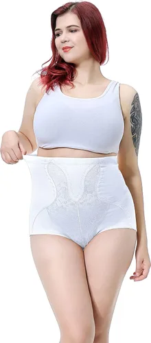 Vista 2 de Max shape Bragas delgadas de cintura alta con control de abdomen para mujer, talla grande