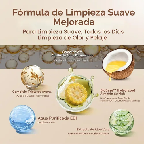 Vista 4 de HICC PET - Toallitas de limpieza para guantes profesionales para perros y gatos, 6 piezas de aroma a coco.