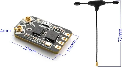 Vista 7 de RadioMaster RP3 ELRS Receptor 2.4GHz ExpressLRS Nano Receptor FPV RX Módulo Receptor Largo Alcance Baja Latencia para FPV Micro Drone Racing Drone