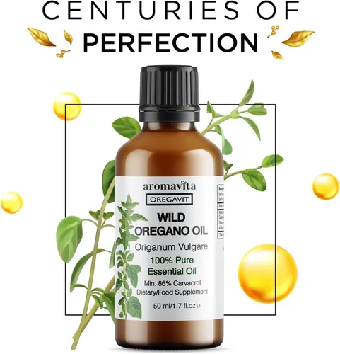 Vista 5 de Oregavit Aceite de orégano griego salvaje 100% puro, 100% puro sin diluir, 86-90% Carvacrol, alta potencia, apoyo inmunológico, a base de plantas