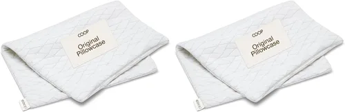 Vista 10 de Coop Home Goods Funda de almohada de látex tamaño King, funda de almohada ultrasuave y transpirable de mezcla de algodón con cremallera, lavable a