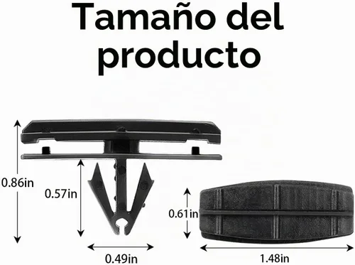 Vista 2 de AICEL 30 clips de guardabarros, clip de retención de moldeo basculante, clips de ajuste de protectores de puerta automática, clip de retención