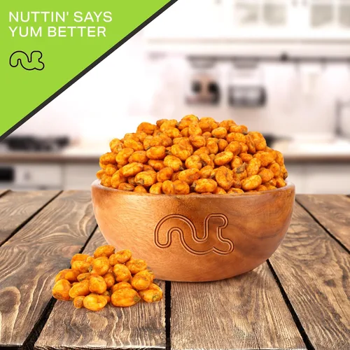 Vista 8 de NUT CRAVINGS - Granos de maíz crujientes tostados - Sabor a barbacoa asado y salado (8 oz - 1 paquete) empacado fresco en bolsa resellable