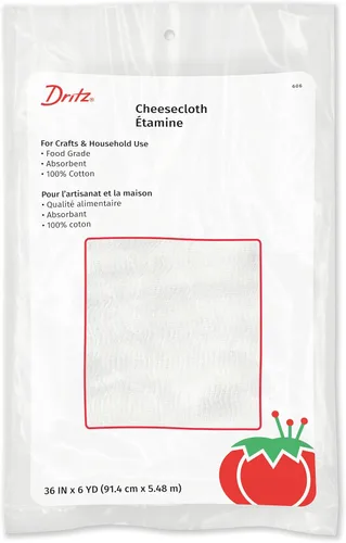 Vista 6 de Dritz Estopilla de algodón de grado alimenticio para manualidades y uso doméstico, 36 pulgadas x 6 yardas, sin blanquear