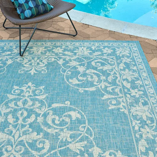 Vista 45 de Gertmenian Freedom Collection - Alfombra para exteriores con temática náutica y cuidado inteligente para terraza.