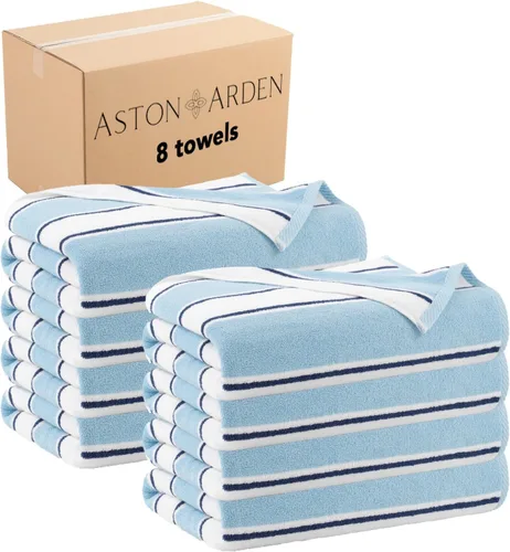 Vista 19 de Arkwright - Toalla de playa enorme extra gruesa (35 x 70 pulgadas, 21 oz/m²), toalla de lujo de baño y piscina extra grande