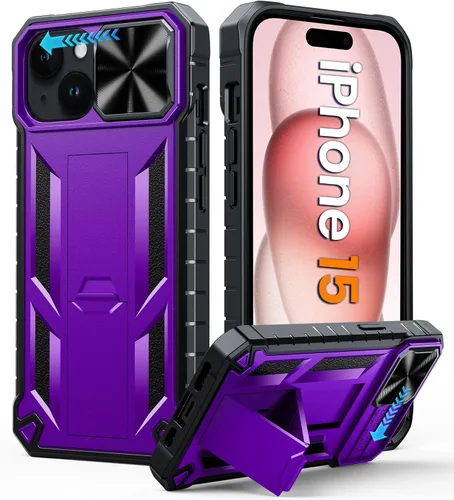 Vista 57 de FNTCASE for iPhone 11-Pro Phone Case: Military Grade Drop Proof Mobile Cover with Kickstand & Slide Rugged Shockproof Bumper Heavy Duty Protector