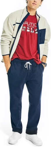 Vista 2 de Nautica Camiseta gráfica con logotipo para hombre