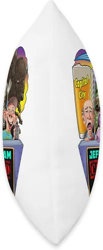 Vista 2 de JEFF DUNHAM Bismarck, ND (2023) - Almohada de 16 x 16 pulgadas, multicolor