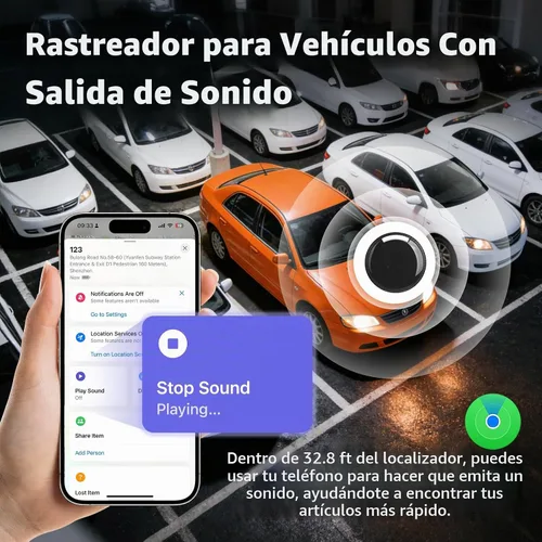 Vista 3 de Mini rastreador GPS portátil para vehículos, seguimiento global, rastreador GPS indetectable, sin tarifa mensual/sin tarjeta SIM, dispositivo