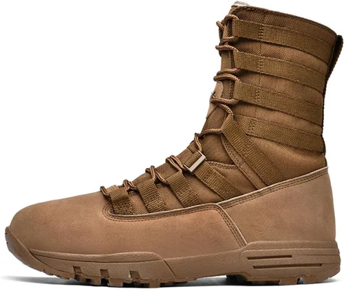Vista 2 de Kervaky Botas tácticas para hombre, botas militares, botas de combate, botas ligeras, botas de trabajo, botas de senderismo, botas antideslizantes