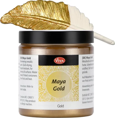 Vista 11 de Viva Decor Maya Gold (verde manzana) 1.52 onzas líquidas - Pintura acrílica metálica brillante para trabajos creativos en madera, vidrio