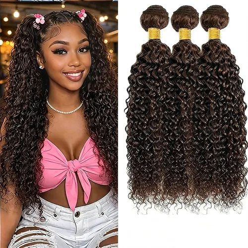 Vista 27 de P1B/99J - Paquetes de cabello humano ondulado de 12 pulgadas P1B/99J Negro Mezclado Con Borgoña BD