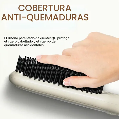Vista 7 de MEGAWISE Serie de cepillos alisadores de cabello (blanco perla)