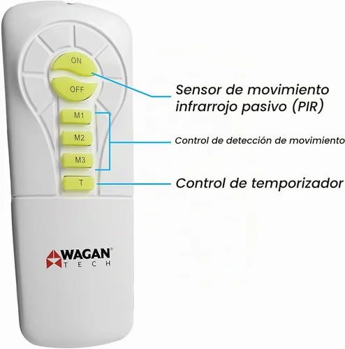 Vista 3 de Wagan EL8590 - Luz de calle solar LED integrada de 2000 lúmenes con control