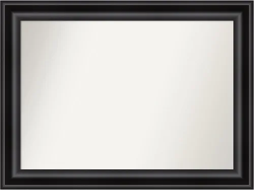 Vista 255 de Amanti Art Espejo personalizado, espejo de baño negro puente, espejo de pared o espejo de tocador de baño sobre el fregadero (26 x 26 pulgadas)