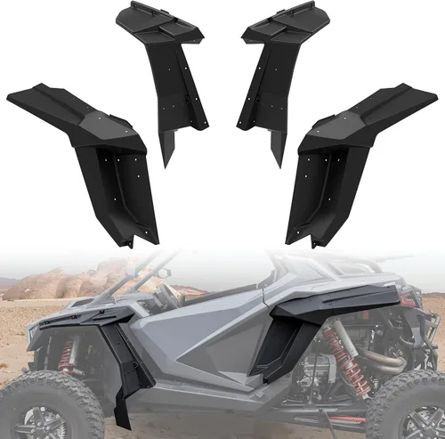 Vista 7 de SAUTVS Guardabarros XXL para Polaris RZR PRO XP/PRO R/RZR Turbo R 2020-2024 Accesorios, Guardabarros de Cobertura Completa Delanteros y Traseros
