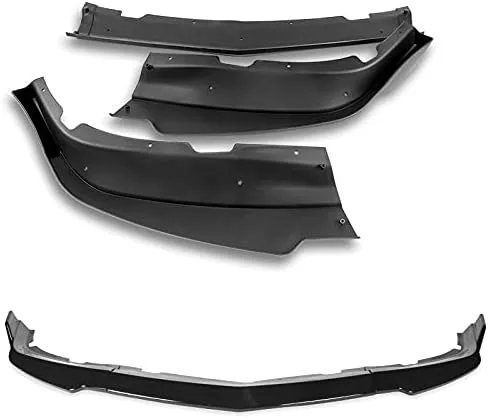 Vista 4 de Borde de parachoques delantero compatible con Dodge Charger 2011 2012 2013 2014, alerón de parachoques delantero, kit de cuerpo de mentón de aire