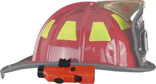 Vista 6 de Streamlight 88901 Vantage 180 X linterna para montar en casco y de ángulo recto para bomberos con soporte para casco, naranja
