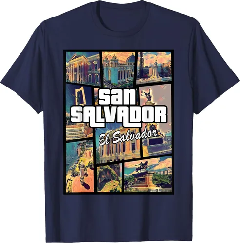 Vista 71 de Camiseta Orgullosa de San Salvador Capital El Salvador