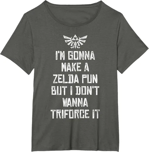 Vista 40 de Nintendo Zelda Funny Triforce It Pun - Camiseta gráfica, Negro, S
