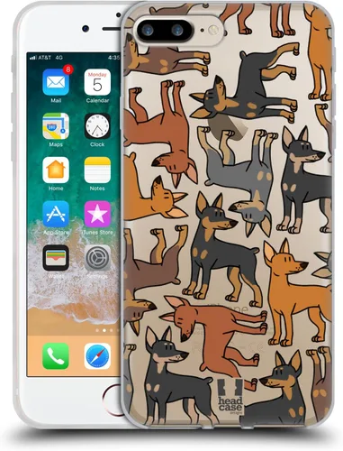 Vista 17 de Head Case Designs Airedale Terrier - Funda de gel suave con 4 patrones de razas de perro [protección de grado militar] compatible con Apple iPhone 7