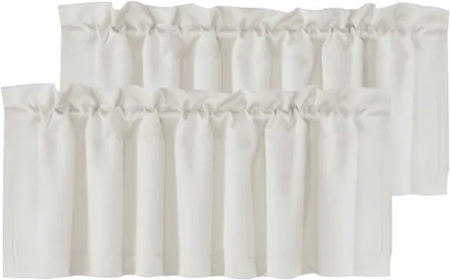 Vista 62 de H.VERSAILTEX - Cenefa térmica para ventana con dobladillo para barra, para oscurecer las habitaciones; ideales para la cocina, 52” x 18” Gris paloma