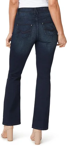 Vista 3 de Angels Forever Young Women's Curvy Bootcut Mid-Rise Jeans (Standard and Plus)