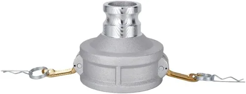 Vista 3 de Tipo de aluminio DA Camlock manguera de montaje, reductor, 4" Camlock hembra x 2" Camlock macho