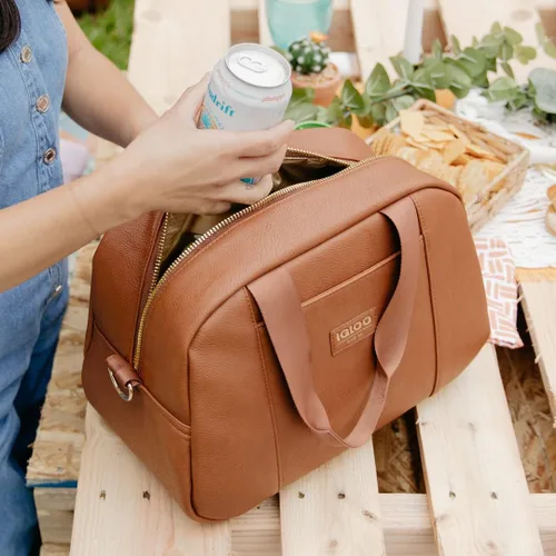 Vista 2 de Igloo Bolsas enfriadoras aisladas de piel de lujo premium