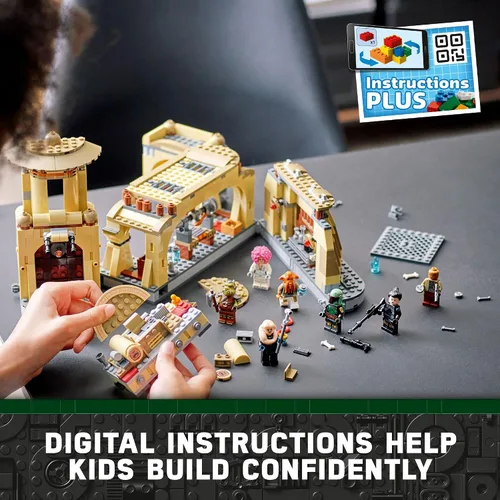 Vista 4 de LEGO Star Wars - Habitación del trono de Boba Fett 75326, kit de construcción para niños de 9 años en adelante, con un modelo de palacio construible