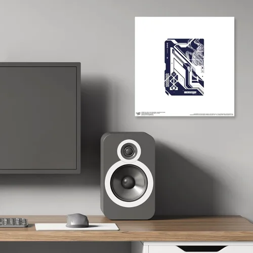 Vista 5 de Trends International Gallery Pops DC Comics Blue Beetle - Póster de pared de Escarabajo Alien Biotech Scarab, 12 x 12 pulgadas, versión sin marco