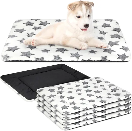 Vista 11 de VitalCozy 4 almohadillas suaves y cálidas para jaula de perro, 20 x 30 x Verde