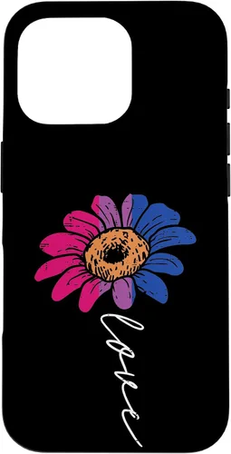 Vista 20 de Funda para iPhone 16 Love Sunflower Floral LGBTQ Bisexual Flag Gay Pride Ally Bi
