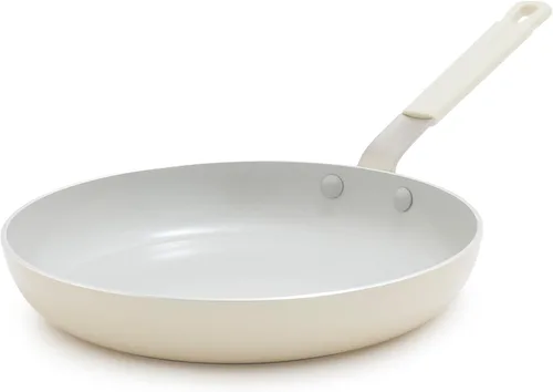 Vista 11 de GreenPan x Bobby Flay - Sartén antiadherente de 8", cerámica de diamante libre de PFAS, apta para inducción, mango de silicona que permanece frío