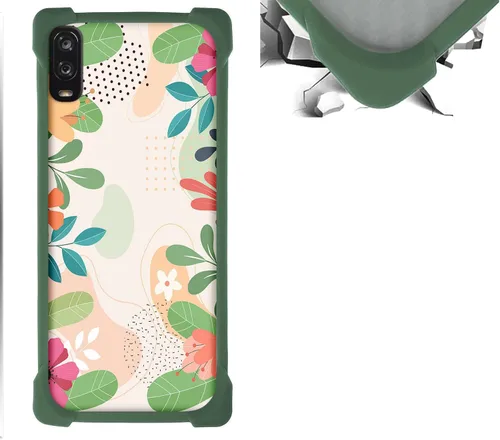 Vista 50 de jioeuinly Funda compatible con ZTE Blade X1 5G Phone Case PC Backplane + cubierta de silicona suave marco XSH