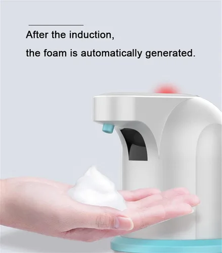 Vista 7 de Dispensador automático de jabón de espuma USB recargable sin contacto Sensor infrarrojo automático IPX5 impermeable de la cocina inteligente baño
